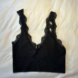 URBAN OUTFITTER OUT FROM UNDER BLACK LACE BRALETTE